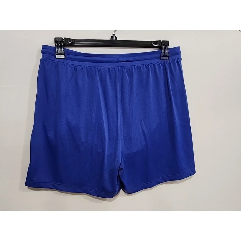 L.L. Bean Athletic Shorts‎ Womens Size Large Blue Drawstring Elastic Waist